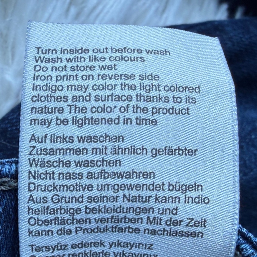 Mavi Zach Straight Leg Mens Jeans Dark Wash Blue Denim 36x30 Casual Streetwear - Picture 11 of 14